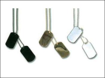 dog tags. Army style Dog tags