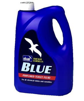 Elsan Blue, Large 4 Litre Size Elsan Blue Perfumed Toilet Fluid