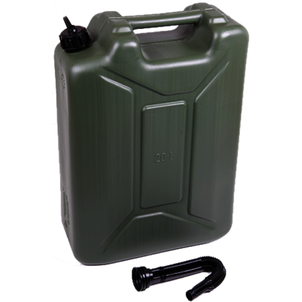 Olive Green / Black Military Style Tough 20 litre water container with