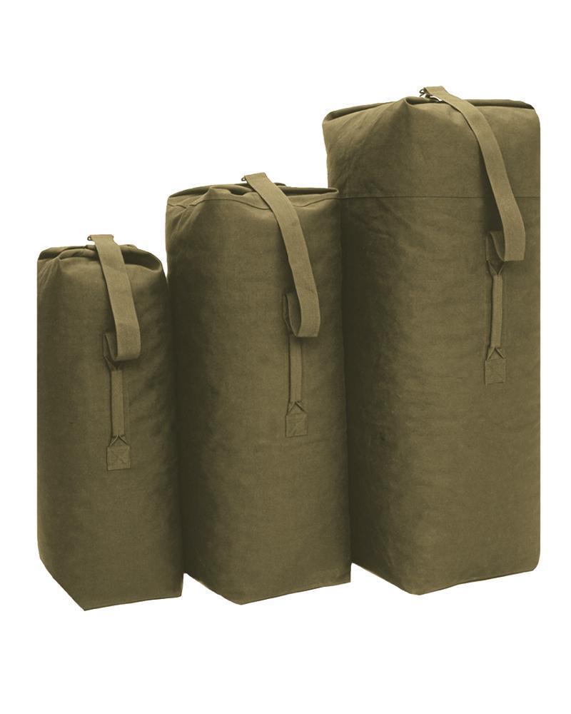 Olive cotton canvas Kit Bag in 3 sizes