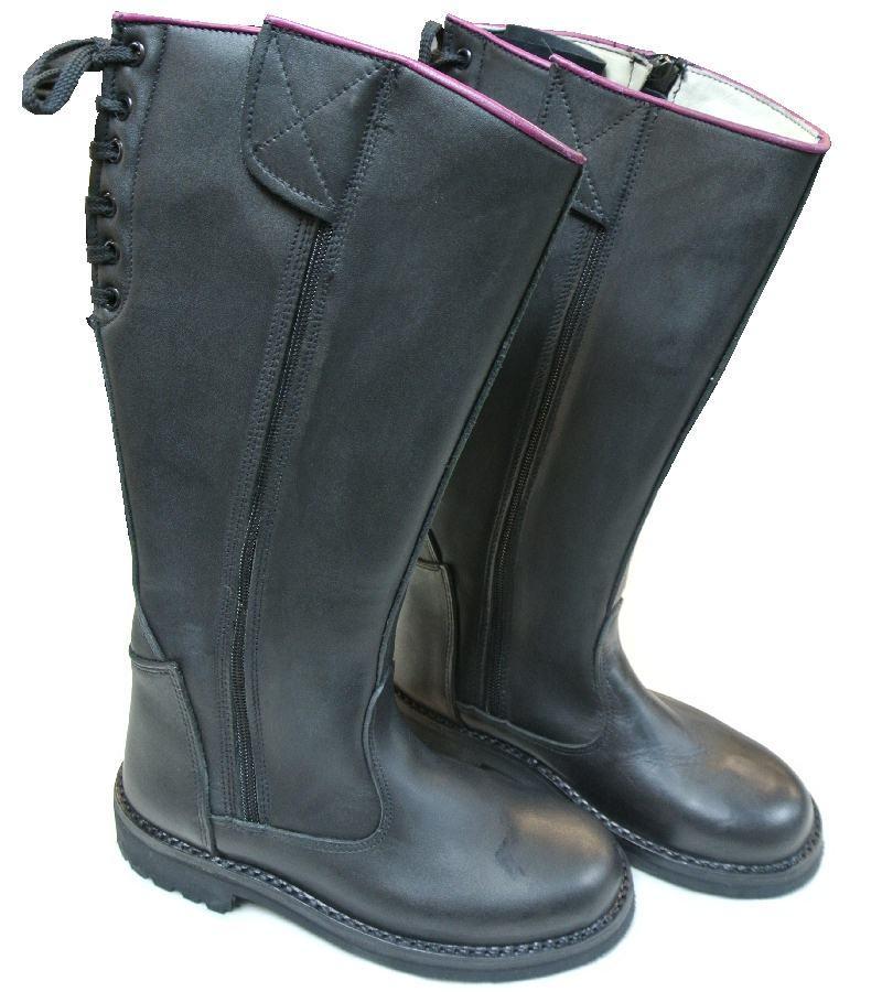 Leather Police boot