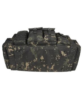 Saxon Holdall Molle compatible Military Style Carry Bag In Black MT Camo - main image