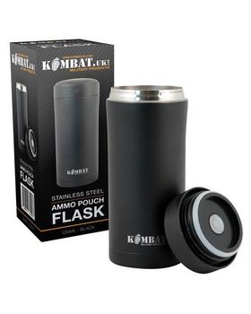 Ammo Flask Stainless Steel Thermal Mug / Ammo Pouch Screw Top Flask In Olive Or Black - main image