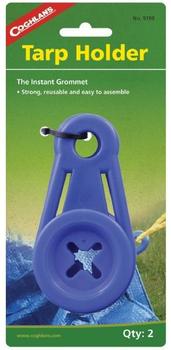 Blue Tarp Holder - instant grommet Re-usable Pack of 2 Coghlans