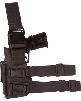Black Leg Holster Tactical Drop Leg Lara Croft Style Gun Pistol Holster - main image