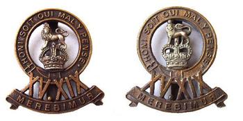 15th/19th King's Royal Hussars Cavalry Cap Badge - main image