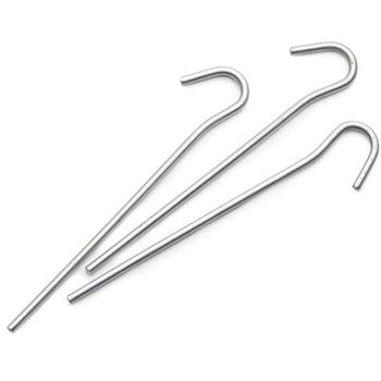 Metal Tent Pegs Pack of 10 7 Inch (18cm) Steel Round Wire Tent Pegs