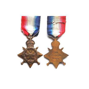 War Medal 1914-1915 Mons Star Medal Named ~ Used But Good