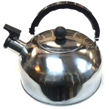 Kettle Stainless Steel  Whistling Kettle 2 Litre Capacity Plastic Handle - main image