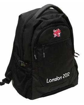 Official London 2012 Olympic logo Black Rucksack / BackPack