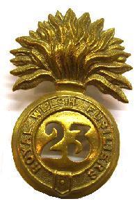 Glengarry badge of the 23 Foot Welsh Fusiliers