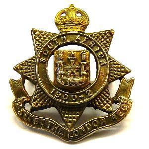 Cap badge of the 23rd London Regiment