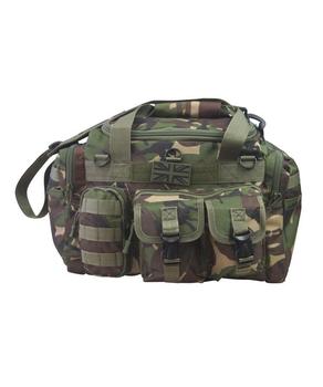 Woodland Camo DPM Military Style Holdall Molle Compatible Adjustable Saxon Holdall  - main image