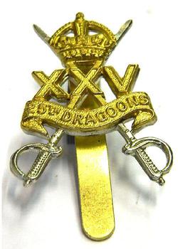25th Dragoons Cap badge - main image
