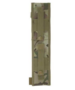 Heavy Weight Knife British Army Style Blackened Blade With BTP Multicam Style Sheath - main image