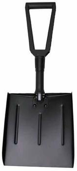 Snow Shovel - Folding Lightweight Black snow Spade / shovel with Case
