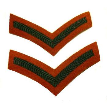 Lance Corporal Chevron Stripes pair Insignia 