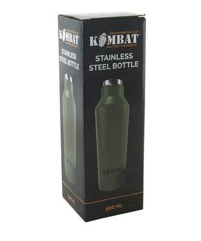Stainless Steel Military Water Bottle Double Wall Vacuum Insulated Olive Green Bottle - main image