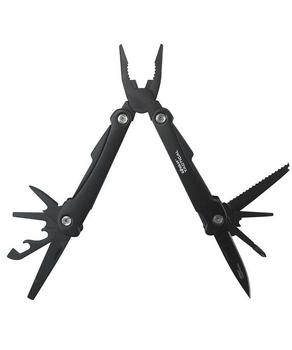 Kombat Black Multi Tool, Black Tactical General Purpose Pliers, Wirecutter Tool With Pouch - main image
