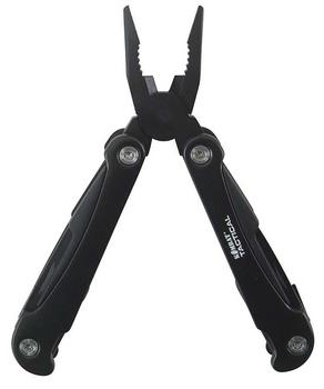 Kombat Black Multi Tool, Black Tactical General Purpose Pliers, Wirecutter Tool With Pouch - main image