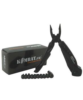 Black Commando Multi Tool Locking Blade Tactical Kombat Folding Pocket Tool - main image