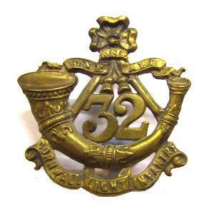 Glengarry Badge of the 32nd Light Infantry - Duke of Cornwall