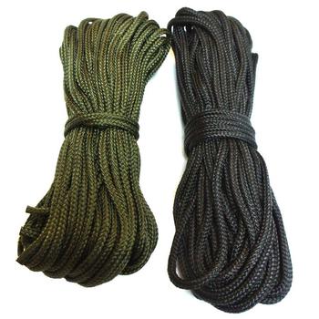 3mm black or olive utility paracord / rope 50ft long