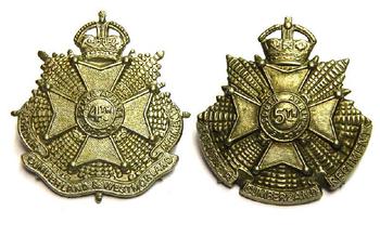 The Border Regiment Cap badge And 4th 5th Border Cumberland - main image