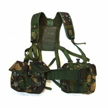 PLCE Army Woodland DPM Webbing Set Full 4 Or 6 Piece Set New And Used Condition - main image