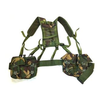 PLCE Army Woodland DPM Webbing Set Full 4 Or 6 Piece Set New And Used Condition - main image