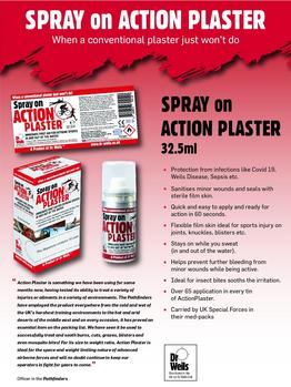 action plaster spray on film - main image