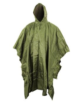 Poncho US Style New Ripstop Wet Weather Poncho Black Or Olive Green - main image