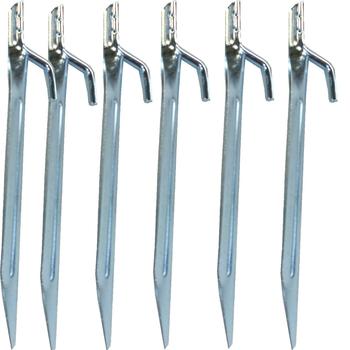 Tent Pegs Pack of 6 hooked lightweight tent pegs  - main image