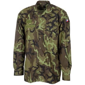 Military Czech Shirt Long Sleeve M95 Woodland Camo Army Issue Shirt, New - main image