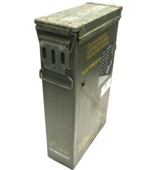 Metal Ammo Box US Military Issue 81mm Olive Ammo Box In 2 Sizes - main image