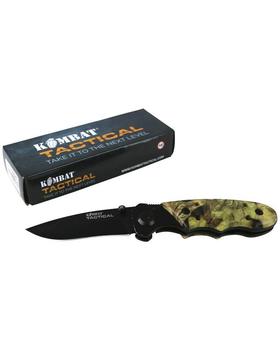 Camo Mini Lock Knife Kombat Tactical Field Knife KW531-35CABK - main image