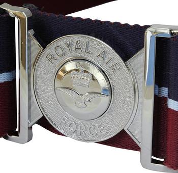 RAF Stable Belt Chrome Locket Belt Royal Air Force Ceremonial Belt, New - main image