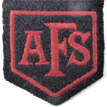 AFS Badge Auxiliary Fire Service Badges Cloth Or Metal - main image