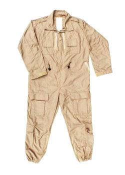 AFV Crewman Fire Retardant Coveralls Khaki Beige Desert, Graded Like New - main image