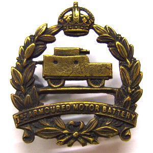 Cap Badge Of The 1st Armoured Motor Battery - main image