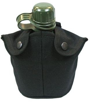 Military Issue Plastic Green Flask With Cover - main image