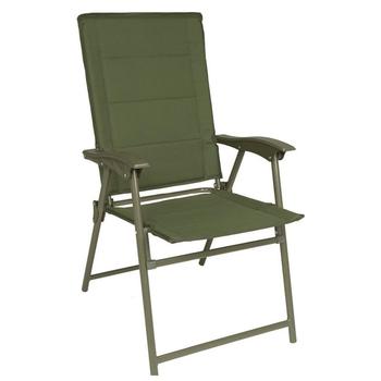 New Army Chair Military style olive green folding Flat Hi Back Camping Seat