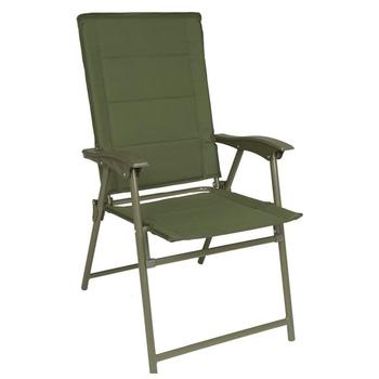 New Army Chair Military style olive green folding Flat Hi Back Camping Seat - main image