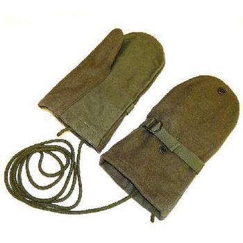 Genuine Austrian Army Olive Drab Wool "Sniper" Mitts - main image