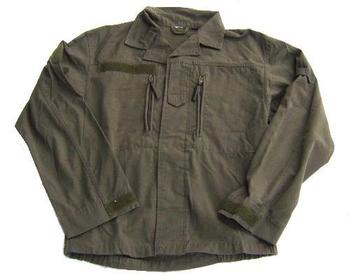 Austrian Military Rip Stop Olive Green Issue Zip pocket field shirt