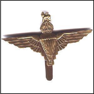 Brass and White Metal Reproduction Parachute Regiment Cap Badge - main image