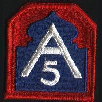 US Army Cloth Badge 5th Army WW2 Style - main image