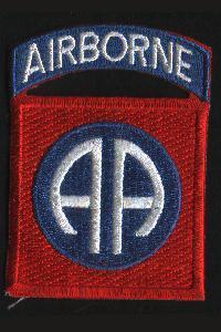 US Army WW2 82nd Airborne Division Cloth Badge - main image