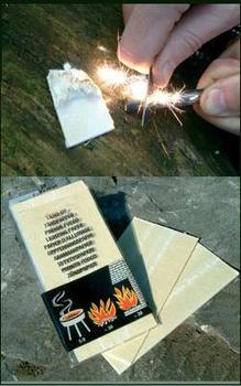Tinder Card, BCB Flammable Impregnated Tinder Card - Helps Start Your Fire!