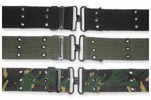 Pistol Belt Army Style 2 Inch Cotton / Canvas Webbing Style Pistol Belt